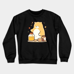 Sweet Honey Bear Delight Crewneck Sweatshirt